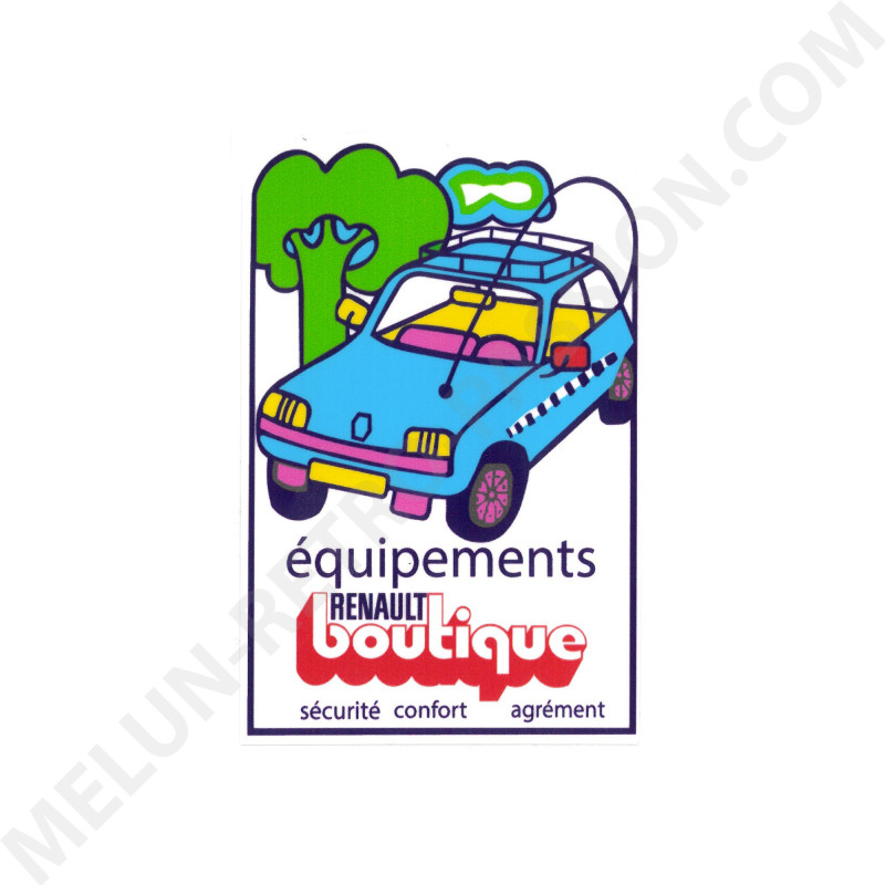 RENAULT BOUTIQUE EQUIPEMENT STICKER