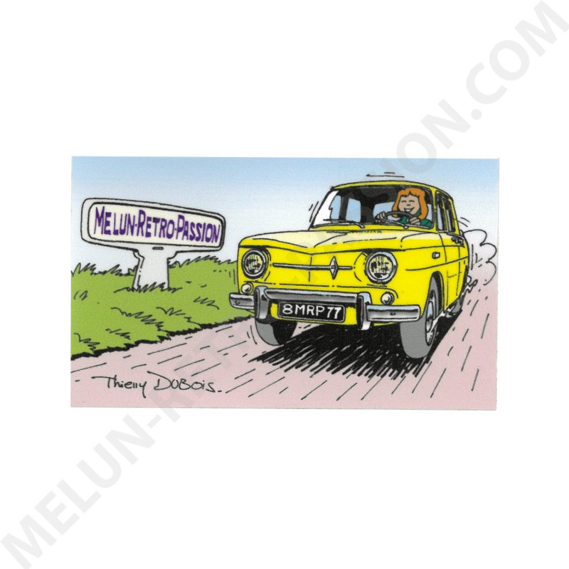 RENAULT R8 MELUN RETRO PASSION STICKER