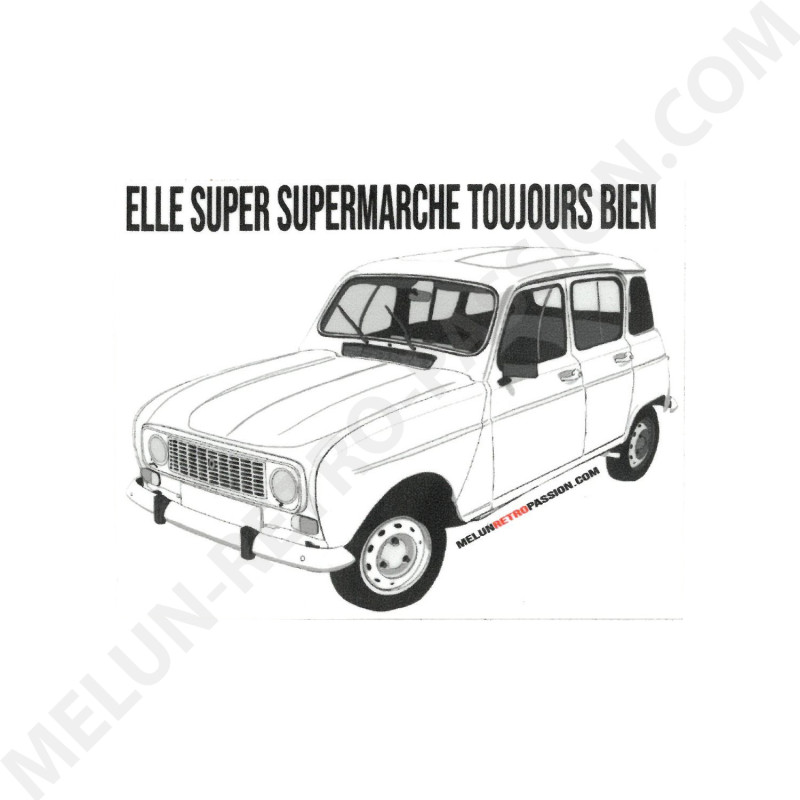 R4 MELUN RETRO PASSION SUPERMACHE STICKER