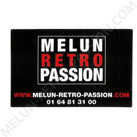 MELUN RETRO PASSION BLACK STICKER