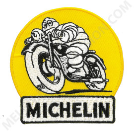 MICHELIN MOTORBIKE IRON-ON PATCH BADGE