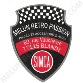 AUTOCOLLANT MELUN RETRO PASSION SIMCA